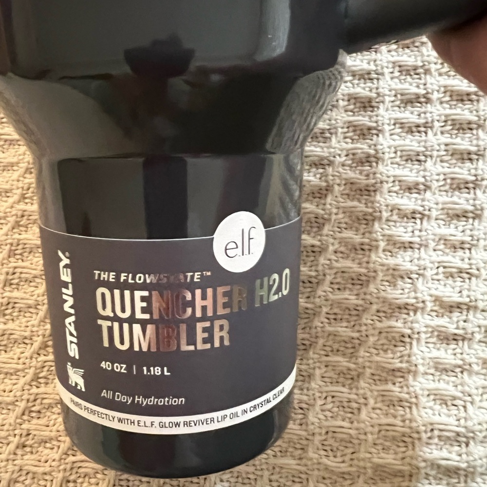 Brand New Stanley E.L.F Collaboration Dark Grey Quencher H2.0 Tumbler, 40 oz.